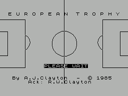 European Trophy (1985)(E&J Software)